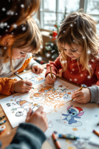 Free Holiday Coloring Kids & Parents Joyful Activity