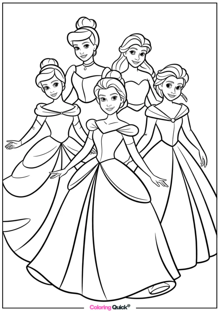 Disney Princess Coloring Sheets