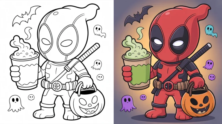 Deadpool Coloring Pages sheets