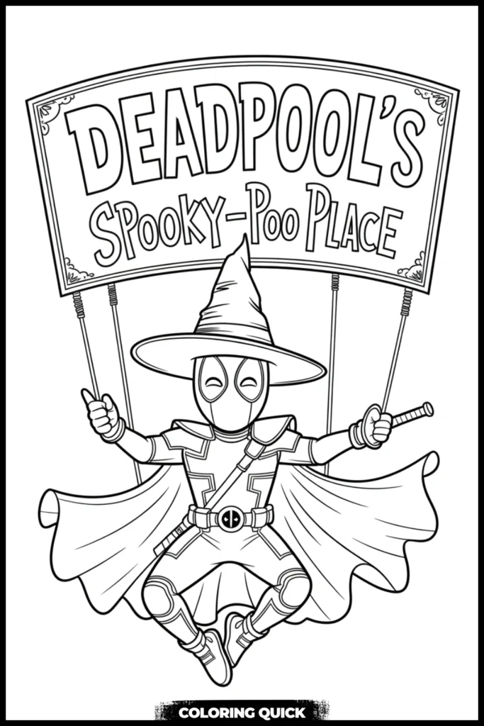 Deadpool Coloring Pages Printable