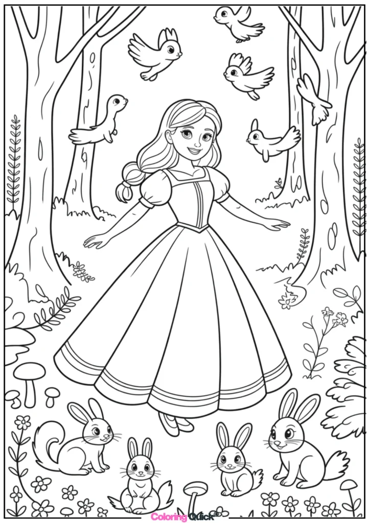 Aurora (Sleeping Beauty) Coloring Pages
