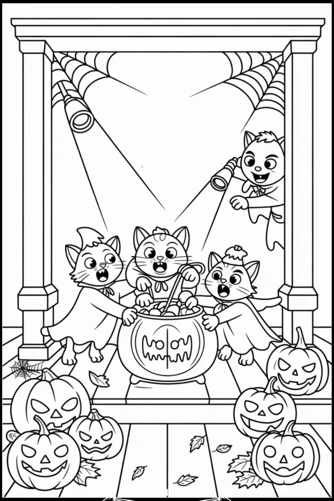 FUNNY Paw Patrol Halloween Coloring Page