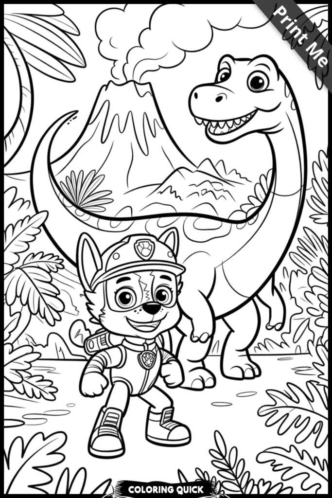 EMPOWERING Skye & Everest Coloring Pages