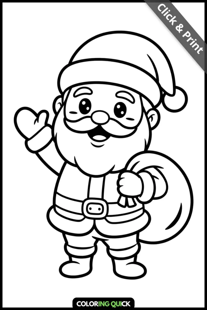 Cute Christmas Coloring Pages
