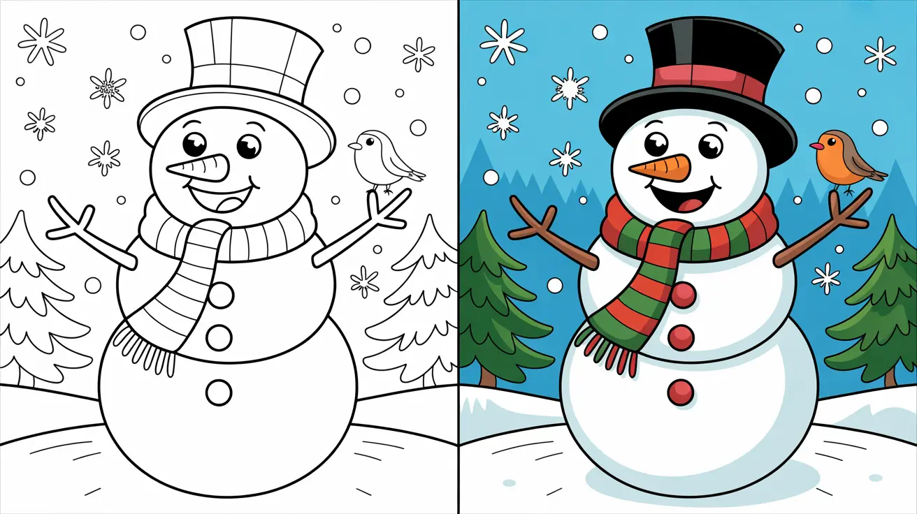 Happy Christmas Coloring Pages